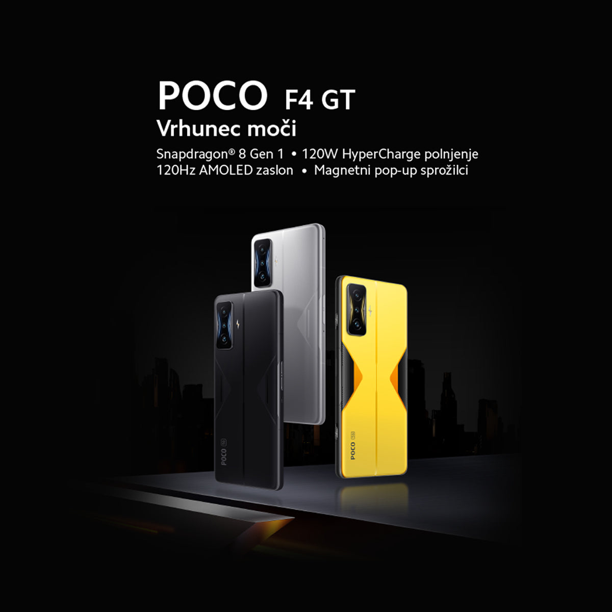 Pametni telefon POCO F4 GT za vrhunec moči