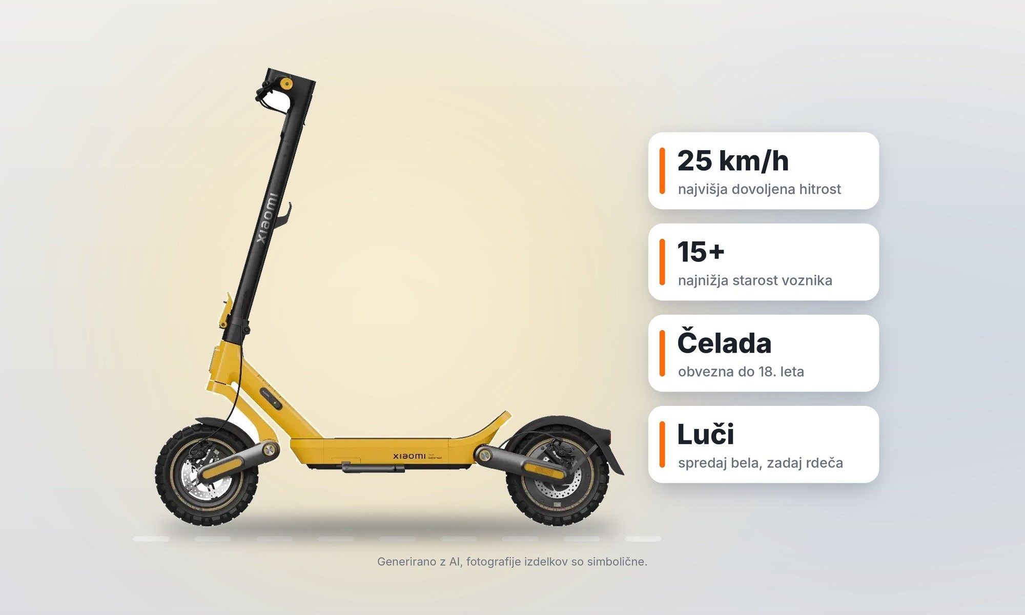Varno z električnim skirojem Xiaomi - kakšni so predpisi v Sloveniji?