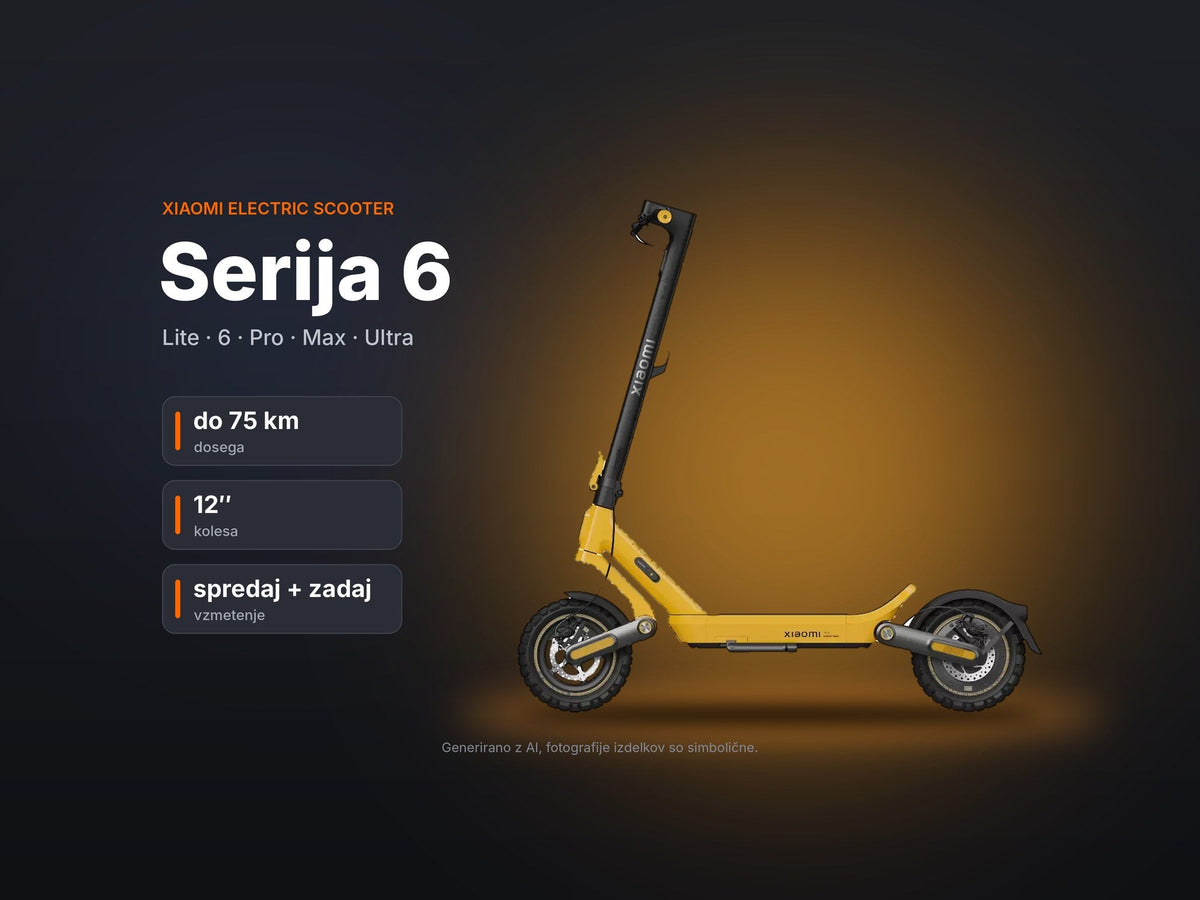 Kaj prinaša serija 6 električnih skirojev Xiaomi?